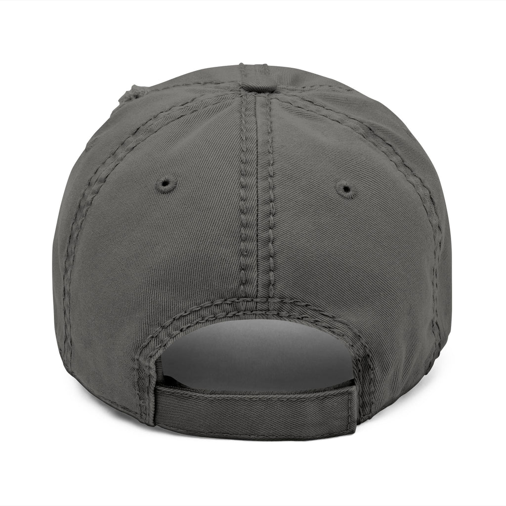 Distressed Embroidered 'Auraless' Dad Hat – Vintage Washed Baseball Cap