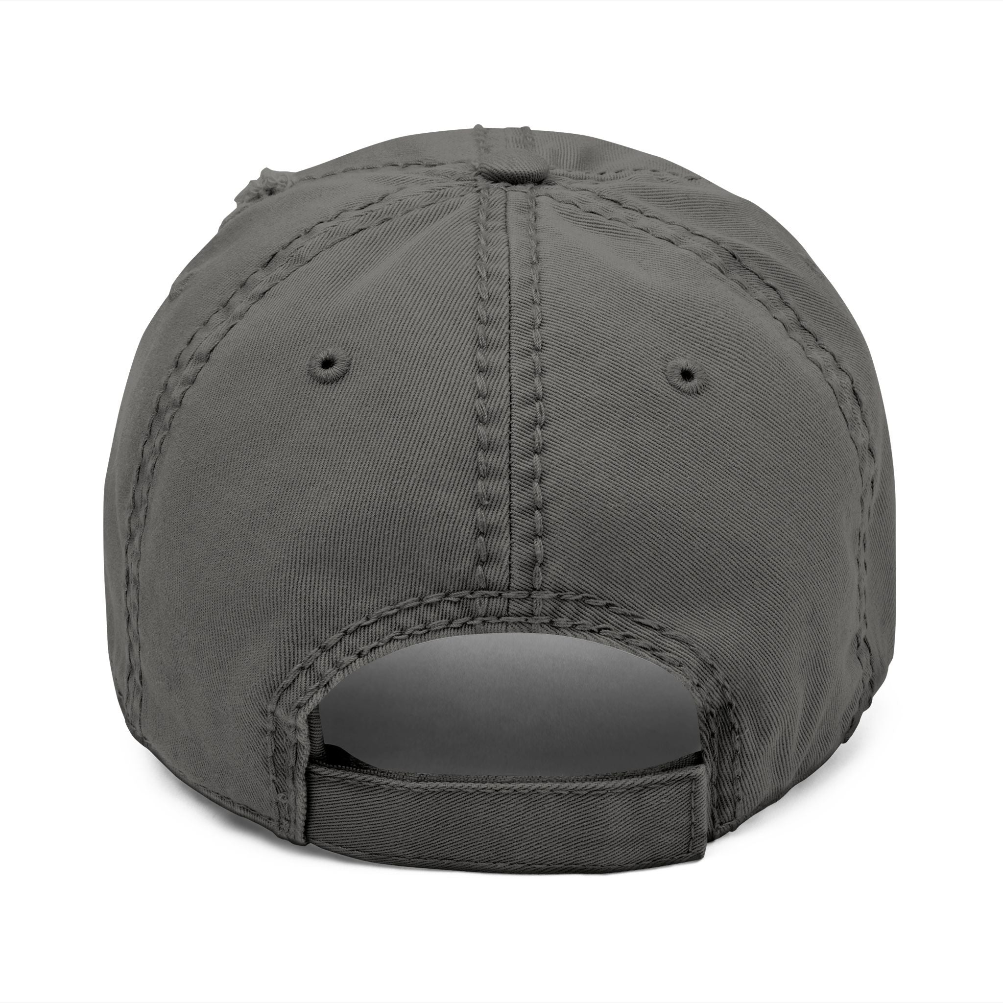 Distressed Embroidered 'Auraless' Dad Hat – Vintage Washed Baseball Cap
