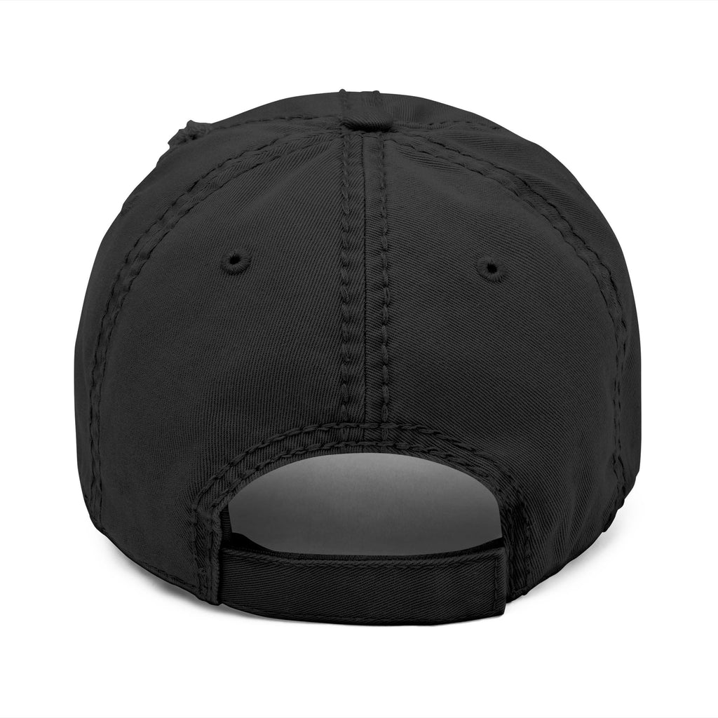 Distressed Embroidered 'Auraless' Dad Hat – Vintage Washed Baseball Cap