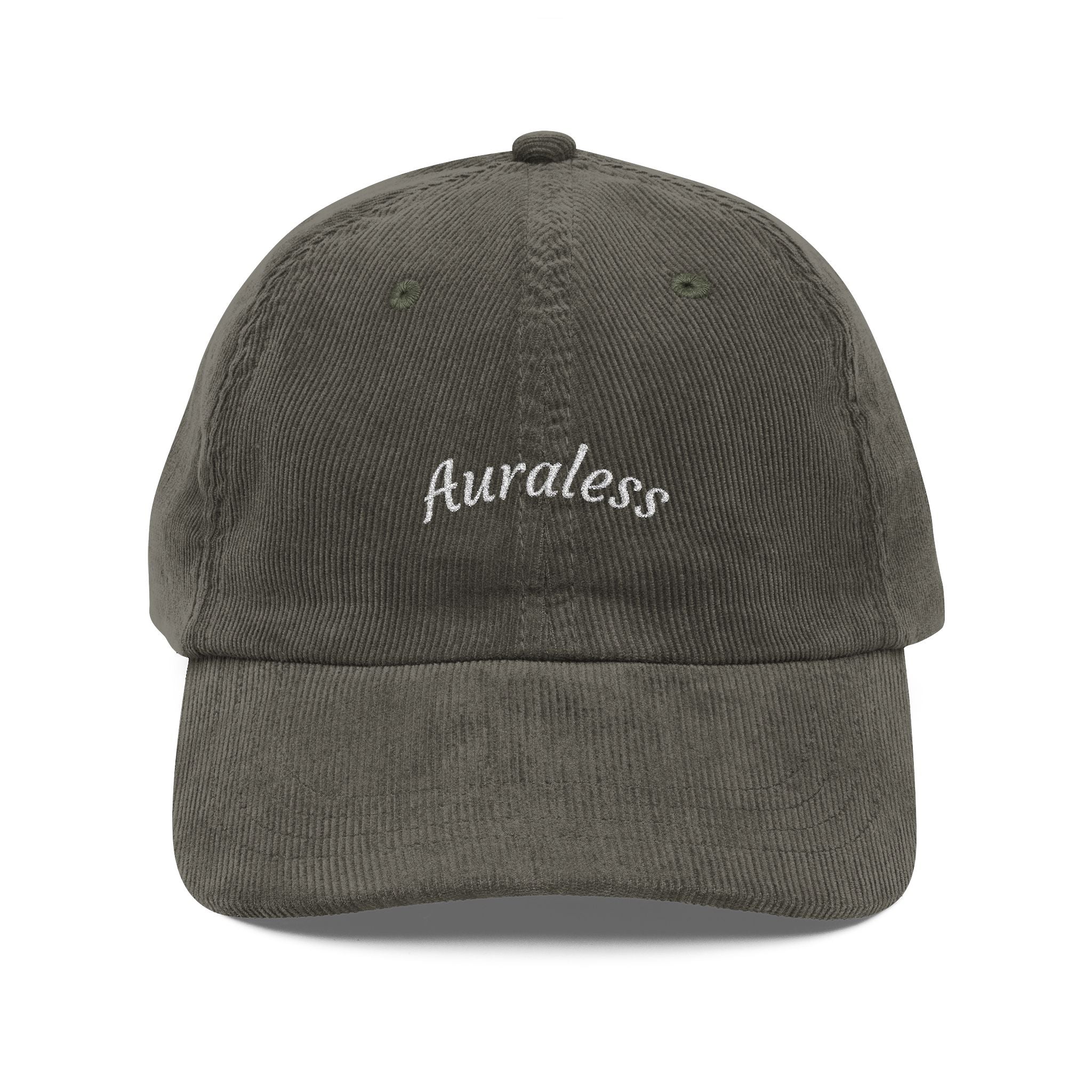 Vintage Corduroy 'Auraless' Cap (Embroidery)