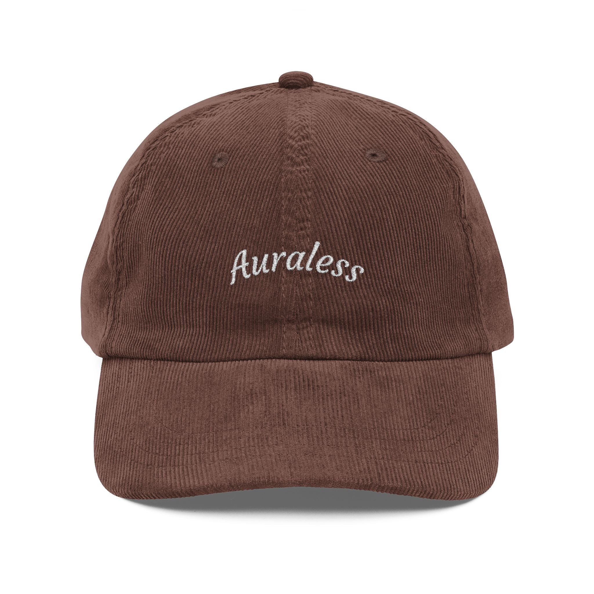 Vintage Corduroy 'Auraless' Cap (Embroidery)
