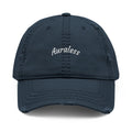 Distressed Embroidered 'Auraless' Dad Hat – Vintage Washed Baseball Cap